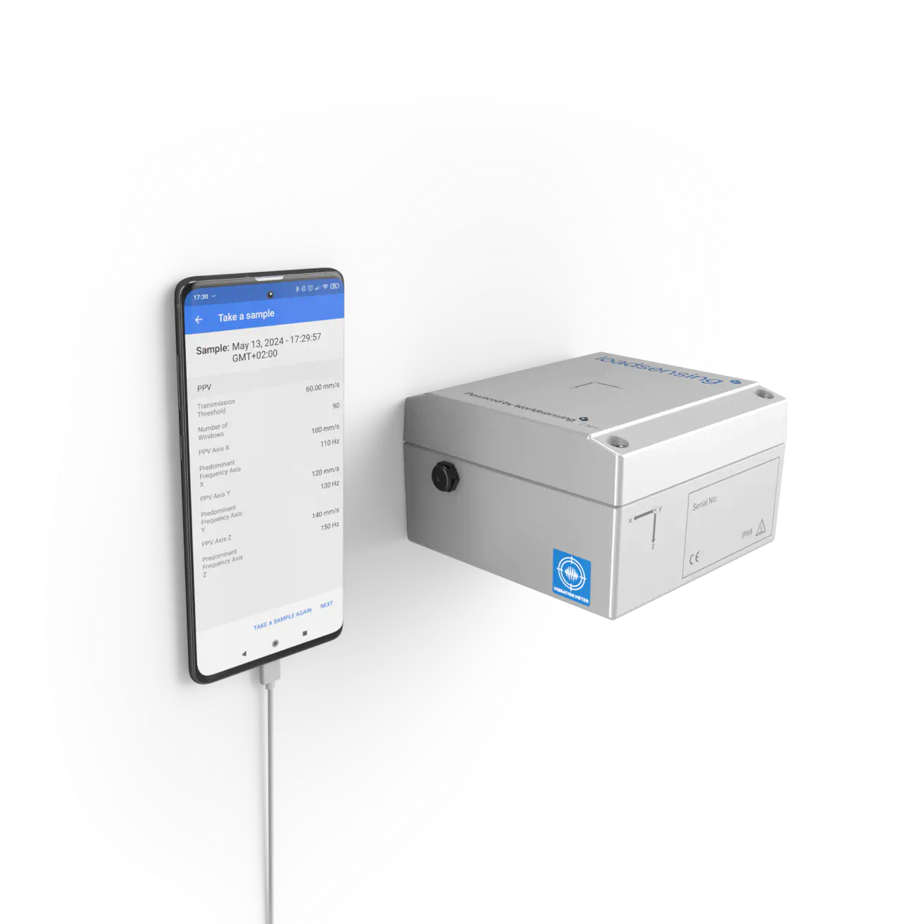 Wirelesssensors Vibrationmeter 001