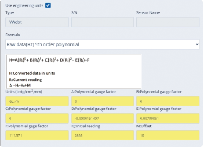 Dot Cloud Built In Engineering Units